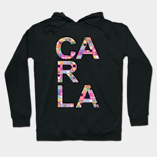 Carla, name. typogrsphy Hoodie